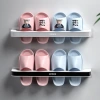 Customized bathroom storage racks, no-drilling slippers racks, storage racks, shoe racks, wall-mounted magic tools, hanging racks, bathroom wall racks Application Scenario